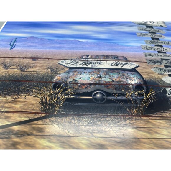 LE GM Harley Davidson motorcycle print artwork signed Wright 7/50 16x12" READ - Picture 4 of 7